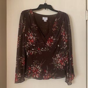 Ann Taylor LOFT Silk floral top